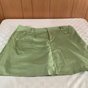 Green skort by white stag